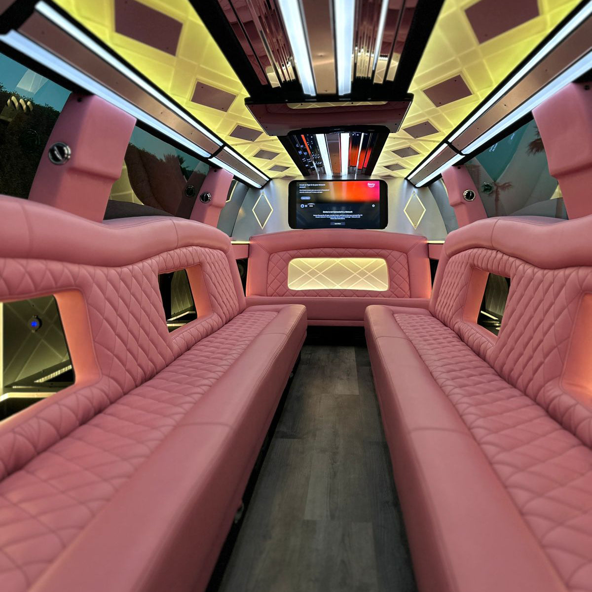 Hire Pink Limo in Dubai