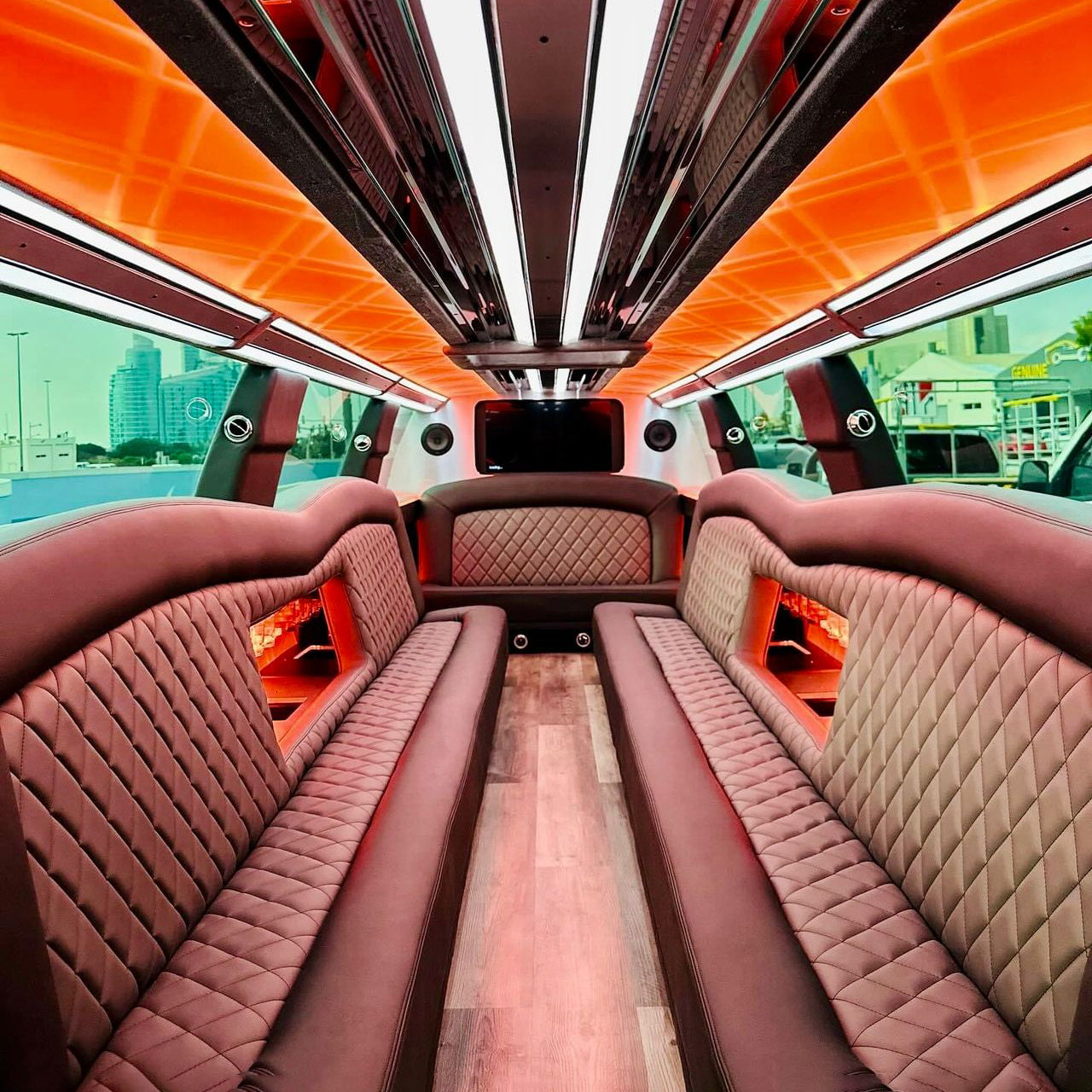 Hire White Suburban Limousine Rentals Dubai