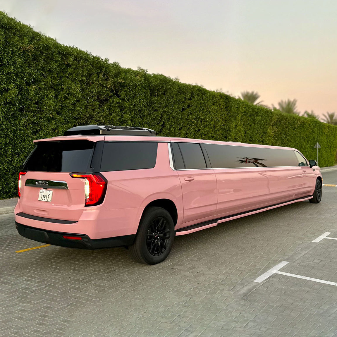 Pink Limo Rental Dubai