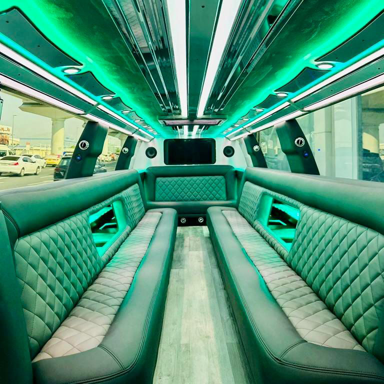 Rent White Suburban Limousine in Dubai