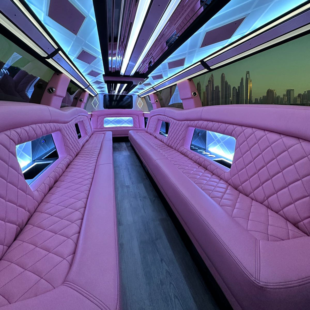 Rent a Pink Limo in Dubai