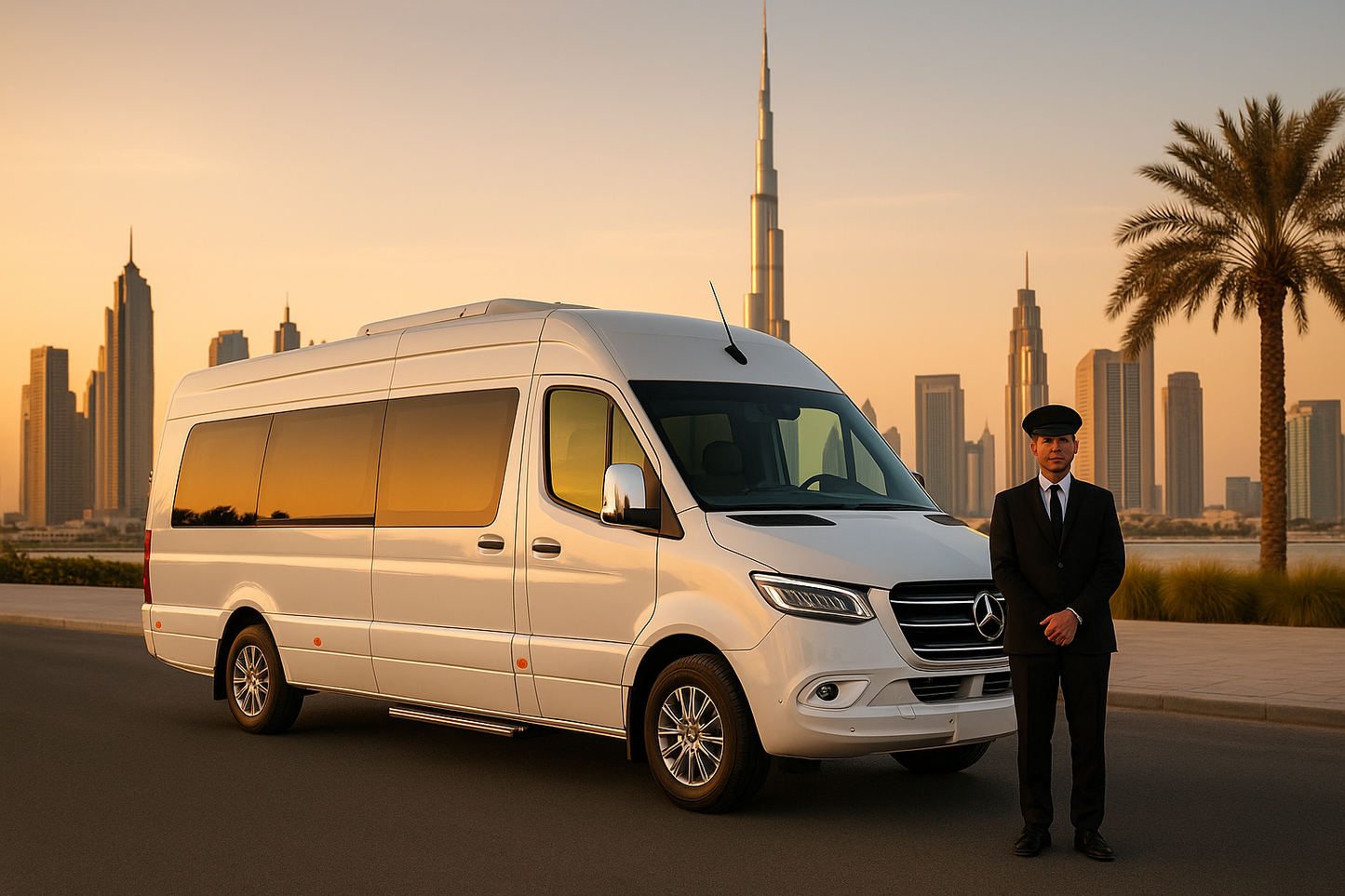 Rent Mercedes Sprinter Van 12 Seater With Chauffeur in Dubai