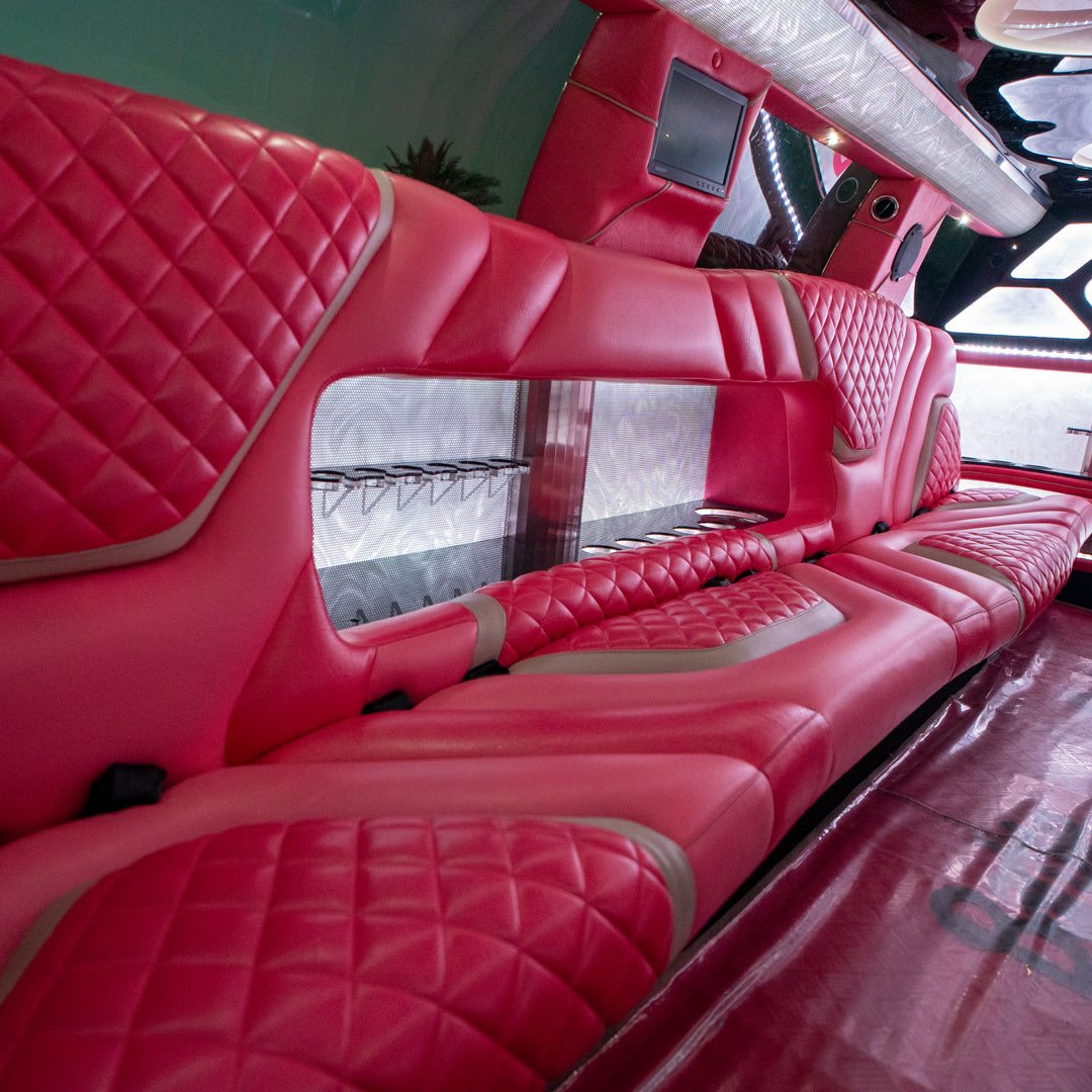 Pink Limousine Hire in Dubai