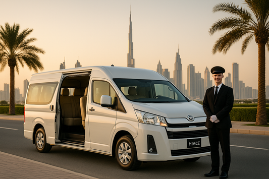 Hire Toyota Hiace Van With Driver in Dubai