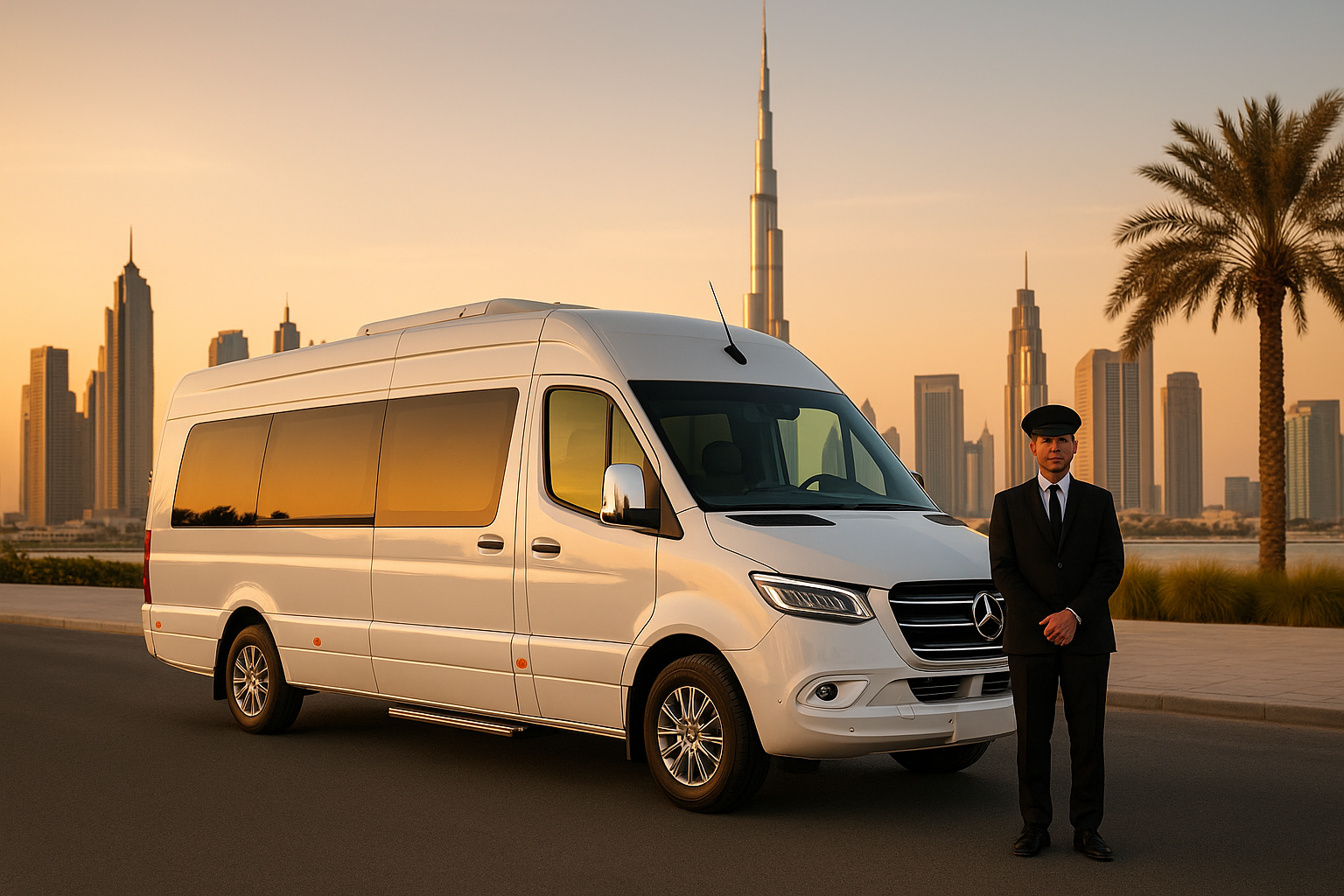 Rent Mercedes Sprinter Van 12 Seater With Chauffeur in Dubai