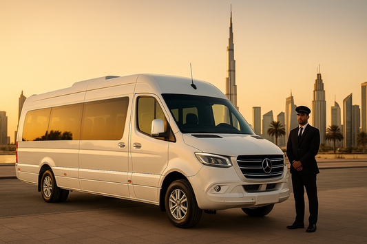 Rent Mercedes Sprinter Van 19 Seater With Chauffeur in Dubai